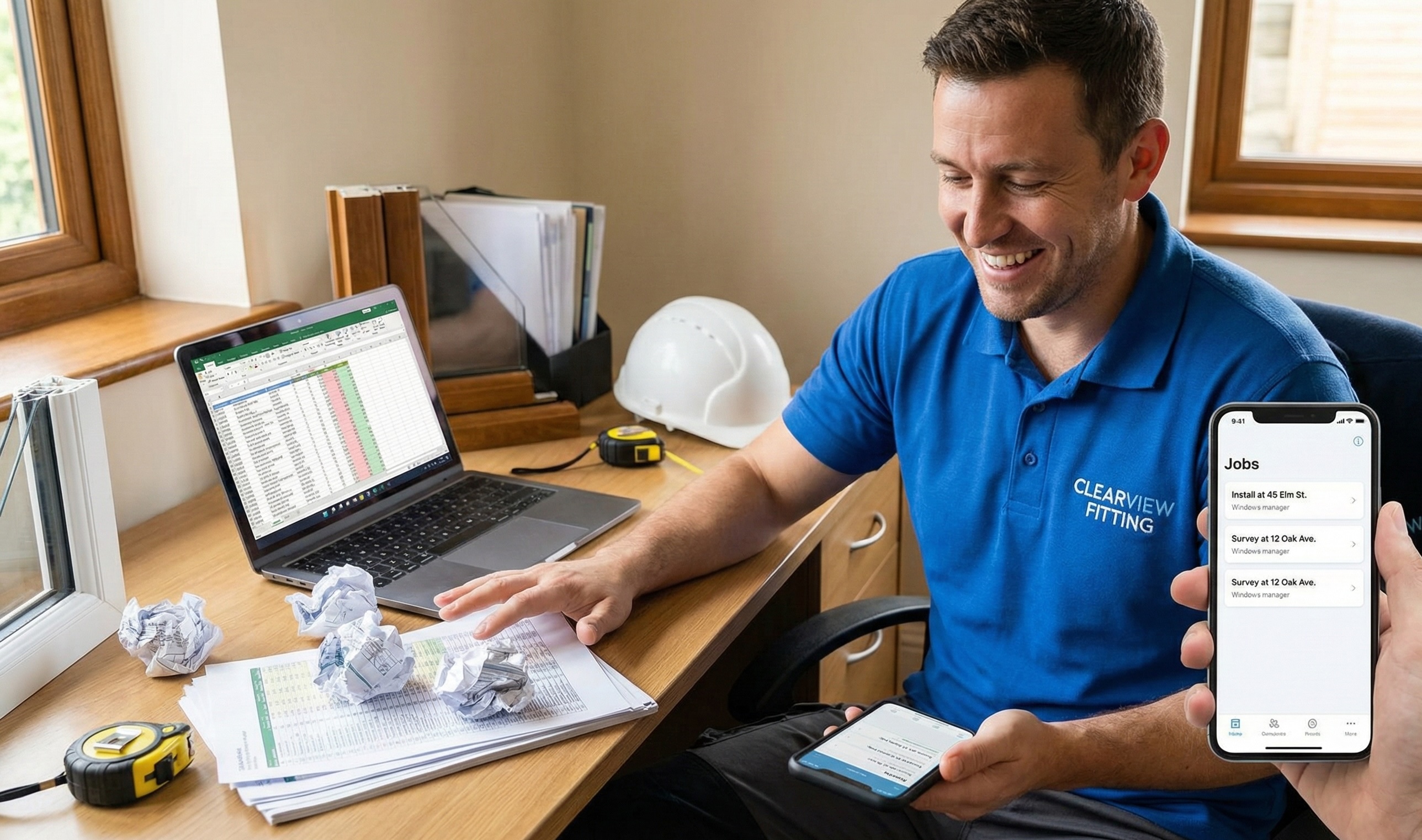 Window fitting job management spreadsheet: when to use one and when to move on